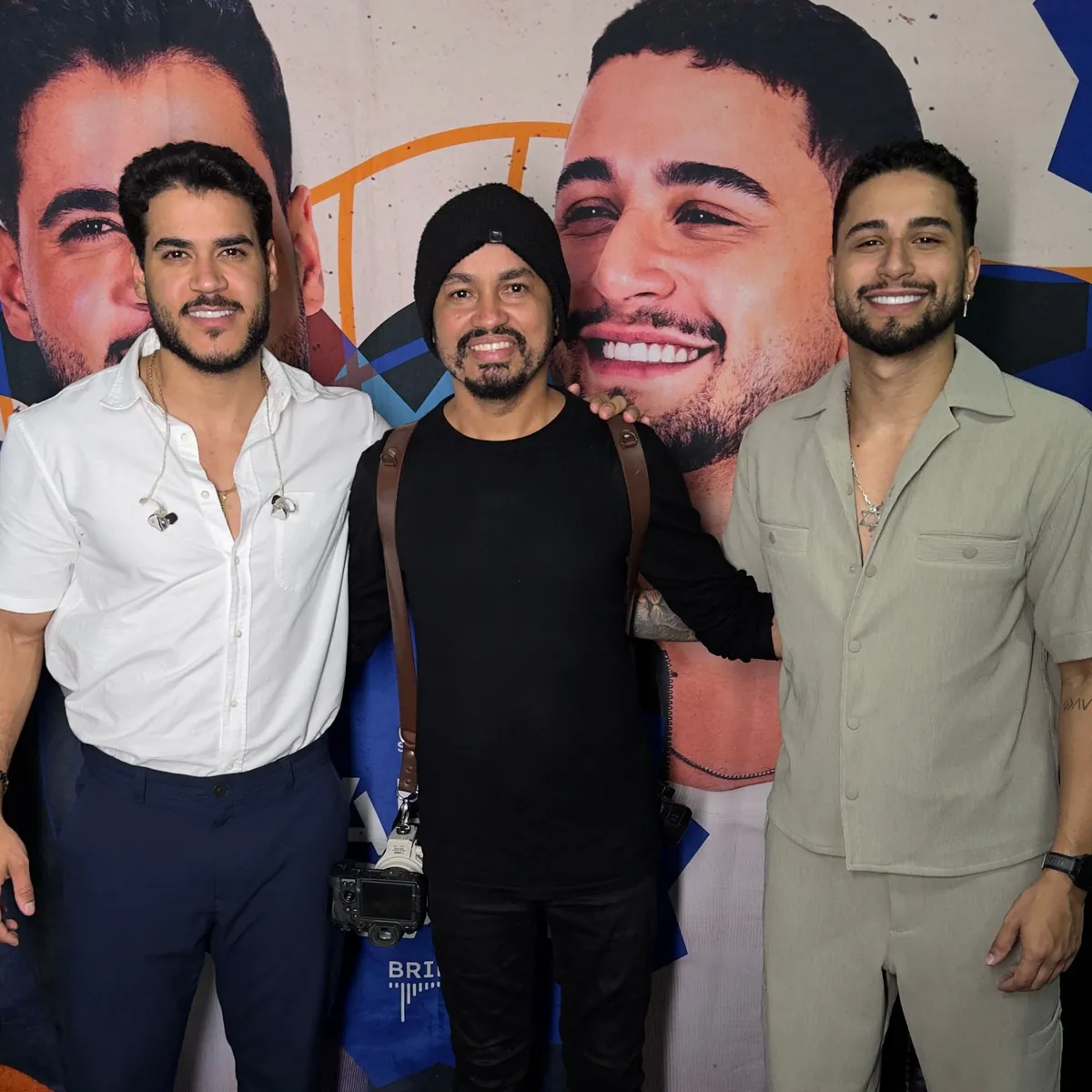 Júnior com Danilo e Davi